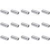 QUARKZMAN 15pz Spacer in Alluminio 5mm Foro x 10mm Od x 25mm Lunghezza | Boccola di Supporto, per Vite Distanziatore in Metallo Rotondo, con Finitura Semplice, per Viti M5 Bulloni e Aste