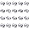 QUARKZMAN 20pz Spacer in Alluminio 5mm Foro x 10mm Od x 12mm Lunghezza Boccola di Supporto per Vite Distanziatore in Metallo Rotondo con Finitura Semplice per Viti M5, Bulloni e Aste