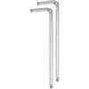 QUARKZMAN 2pz Chiave Esagonale a Brugola a Testa Sferica 6mm Chiavi Metriche Esagonali a Braccio Lungo Forma L Strumento Riparazione in Acciaio al Cromo Vanadio per Riparazioni Domestiche