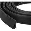 QUARKZMAN Profilo di Protezione a U, Protezione per Bordi con Striscia di Tenuta in Gomma da 6,6 Piedi di Lunghezza Tipo Rotondo, Adatta per Bordi da 1,5-2mm, (13/64 L x 7/16 A) Nero