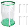 EFUTURETIME Mini Serra da Giardino Portatile 55 x 30 cm in PVC con 6 Ancoraggi a Terra per Svernamento e Protezione