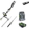 EGO MHCC1022 E - Kit PROMO Multitool Tagliasiepi e Potatore - Kit Batteria 2,5 Ah e Caricatore Rapido