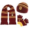 Harry Potter Sciarpa ufficiale Grifondoro, berretto e guanto - Set di accessori per donne e bambini - regalo di Hogwarts e accessori per costume