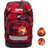 ergobag prime zaino scolastico elementare per bambini, idrorepellente, ergonomico, 20 litro, 1100g FireBear - Rosso