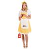 Fun Shack Costume Riccioli D'Oro Donna - Vestito Carnevale, Abito Goldilocks per Halloween, Compleanni e Party Divertenti, L