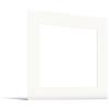 JUNOMI® Passepartout 50x50 cm Dimensioni Esterne - per Formato Immagine 40x40 cm - Spessore 1,5 mm - Colore Bianco Crema