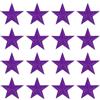 QUARKZMAN 16 Pz Stelle Termoadesive, Patch Ricamate a Cucire Stelle, Patch Decorative per Riparazioni Fai da Te Zaini Borse Cappello Abiti, 29mm Viola