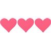 QUARKZMAN 3 Pezzi Cuore Patch Termoadesive Rosa Scuro Patch Ricamate Applicazione Patch da Cucire per Riparazioni di Abbigliamento Borsa Cappello Decorazione, 2.7x2.8 Pollici