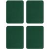 QUARKZMAN 4Pcs Toppe in Ferro per Riparazione Abbigliamento, Toppe di Riparazione Tessuto in Cotone per Vestiti Pantaloni Borsette, 5x4 Pollici Verde Scuro