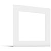 JUNOMI® Passepartout 50x50 cm Dimensioni Esterne - per Formato Immagine 40x40 cm - Spessore 1,5 mm - Colore Bianco Puro
