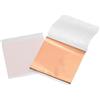 QUARKZMAN 100 Pz di Fogli di Lamina, 3.5 x 3.5 Fogli di Carta per lavori Artigianali Fai-da-Te, Pittura, Unghie in Resina, Decorazione di mobili (Oro Rosa)