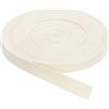 QUARKZMAN Nastri in Sbieco Twill, 10M x 12mm Nastro di Cotone in Tessuto Rotolo Nastro a Spina di Pesce Fettuccia per Abbigliamento Accessori Borse Cucito Fai da Te Rilegature, Bianco Beige