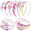 Candygirl 6 Pezzi Cerchietti per Capelli Bambina Donna Fascia Arcobaleno Paillettes per San Valentino Anniversario