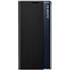 TANYO Smart View Cover per Samsung Galaxy S20 FE (Fan Edition), Prime Custodia a libro con display trasparente finestra, elegante specchio Flip Case Cover con supporto pieghevole - Nero