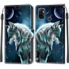 KENHONER Custodia per Oppo A53/A53s, Lupo
