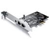 CSL-Computer CSL - Scheda di espansione PCIe Firewire Card - PCI-E - 3 connettori - PCIe 1394a 1394a 1394b - Scheda Controller - 2 x 6 Pin e 1 x 4 Pin per PC Desktop