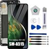 Dinow Schermo per Samsung Galaxy A51 4G SM-A515F, SM-A515F/DSN, SM-A515F/DS, Schermo di Ricambio per Samsung Galaxy A515 LCD Touch A51 4G Digitalizzatore con cornice (con strumento di riparazione)