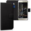 kwmobile Custodia Compatibile con Samsung Galaxy J5 (2016) DUOS - Cover Libro in Pelle PU - Flip Case Smartphone - Custodia con Porta Carte Nero