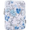 TiMOVO 6-7 Custodia per Nuovo Kindle Paperwhite/Colorsoft Signature Edition, Custodia Protettiva Sacchetto per il Trasporto per Kindle E-Reader/Oasis, Fiore Blu&Bianco