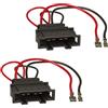 tomzz Audio 7157-000 Adattatore altoparlante (set di 2) a DIN compatibile con VW Golf 4 5 6 7 Maggiolino EOS Touran Passat Polo UP Fox Seat Ibiza Toledo Arosa Leon Altea Mii Skoda Octavia Roomster ...