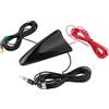 Vecys Antenna Auto DAB Pinna di Squalo FM/AM Radio Antenna Booster di Segnale Collegamento Presa da SMB a DIN Tetto Auto DAB Radio Stereo Digitale per Auto 5m Cavo RG174 per Auto Radio FM/AM