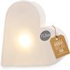 8 seasons Design Cuore Lampada da tavolo Shining Heart Micro S - 12 cm luce decorativa LED con batteria & USB-C - ricaricabile, senza fili e decorativo, luce d'atmosfera ideale per interni