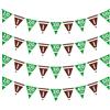 Gatherfun Calcio Forniture Partito Calcio Carta Gagliardetto Stamina Americana Tema Triangolo Bandiere Banner per Compleanno Decorazioni