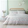 Catherine Lansfield Set copripiumino singolo reversibile con motivo floreale cammeo con federa, verde chiaro