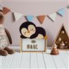 WONDEE Lampada Personalizzata in Legno Con Nome - Luce Notturna Bambini di Pinguino, Regalo Neonato Maschio e Femmina, Regalo Battesimo Bambina e Bimbo, Regali Personalizzati Bambino e Bimba