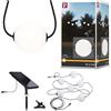 Paulmann Taina 94911 - Catena luminosa a LED solare, IP67, 3000 K, 5,8 m, 6 x 60 lm, colore: Nero
