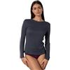 Lovable Maglia Manica Lunga con Scollo Tondo e Cuciture Piatte in Costina - Maglieria Donna
