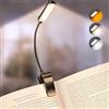 Glocusent 13 luci a LED per leggere di notte, 120 ore di durata ricaricabile, 3 colori e 5 luminosità dimmerabile continua, 3-60 lm, clip flessibile per gli amanti dei libri per bambini