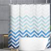 YISURE Tenda da doccia in tessuto extra largo, 240 x 240 cm, lavabile, colore sfumato dal blu al bianco, per bagno e vasca da bagno, larghezza 240 x altezza extra 240 cm