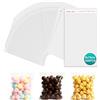 PDKKFF 200 Pezzi Sacchetti di Cellophane Bustine Trasparenti Adesive 9x15 cm Scchetti di biscotti trasparenti forno biscotti, caramelle gioielli, saponi biglietti e forcine Matrimoni Pasqua Natale