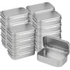 Forever bene Scatola Latta Rettangolare con Coperchio a Cerniera, 9,5 x 6 x 2,2 cm, Scatolina in Metallo Nera Vuota, Contenitore Latta per Organizzazione, Fai da Te, Viti e Minuteria