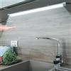 LUXJET Luce Sottopensile da 60 cm LED con Sensore Senza Contatto, Dimmerabile, Striscia Luminosa, Illuminazione Sottopensile 220V Striscia Luminosa a LED per Armadi, Camere da Letto, Studio, Cucina