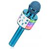 ShinePick - Microfono per Karaoke senza fili portatile, con Funzionalità Bluetooth, per bambini e adulti, compatibile con Android/IOS/PC/Smartphone, blu