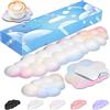 JIKIOU Poggiapolsi per tastiera con base antiscivolo in PU, supporto per tastiera in pelle di aggiornamento, supporto per polso in memory foam, per computer, laptop, Mac, gaming, arcobaleno