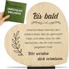 CONTRAXT Abschiedskarte aus Holz. Originelles Geschenk zur Verabschiedung von Kollegen Chefs Lehrern Lehrerinnen zum Schulabschluss und Abschlussfeiern (Abschied)