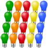 MZYOYO 1W Lampadina LED Colorata E27,Lampadina Colorata E27,K45 Lampadine Colorate,Colori Lampadine LED,Rosso Giallo Blu Verde Arancione,per le luci delle fate Decorazione Colorata,Confezione da 20