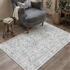 PureCozy Vintage Tappeto Salotto 80x150cm Blu Camera da Letto Antiscivolo Lavabile Tappeti Sala Soggiorno Cameretta Ufficio Grande Carpet Pelo Corto Morbido Rug