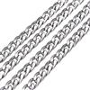Cheriswelry - Catene cubane in acciaio INOX punk, lunghezza 10 m, con rocchetto per bracciali fai da te Hip Hop gioielli collane di 5 mm di larghezza