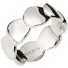 Breil, Collezione B Whisper, Fedina in Acciaio Lucido, Minimal e Versatile, con Piccoli Elementi Sovrapposti, Colore Silver, Misura 18, Gioielli Donna e Ragazza