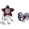 TCZNAF Charms Bracciali Perla Compatibile per Bracciale Gioielli da Donna Regalo per Feste, Zirconia cubica Argento