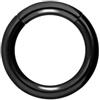 Piercingline - Piercing ad anello in acciaio chirurgico con chiusura a scatto, per setto nasale, helix, trago, colore e dimensioni a scelta, colore: Nero , cod. SLX280-SW-3-14