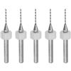 QUARKZMAN Punte per Trapano PCB 0,85mm Utensile Rotante in Carburo Tungsteno Gioielli CNC Micro Punte Trapano Circuiti Stampati Incisione 1/8 Gambo 5pz