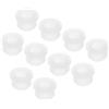 QUARKZMAN 10pz Tappo di Gomma per Foro con Ring Tenuta a Scatto Diametro Montaggio 13mm ID 10mm H 11mm Sigillo Anti-Graffio per Scatola Elettrica Cavo Tubo Trasparente