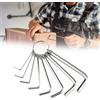Cerioll Chiave Allen, Set Chiavi A Brugola, Set Di Brugole Esagonali, 8 Pezzi Set Chiavi A Brugola Professionali, Per Auto, Mobili, Elettrodomestici (1,5/2/2,5/3/3,5/4/5/6mm)