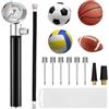 DAJASD Mini Pompa per Palloni con Manometro, Portatile, Multifunzione per Pallacanestro, Calcio, Pallavolo