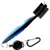 Arcjunys Spazzola da golf per mazze da golf Golf Club Brush Groove Cleaner spazzola per la pulizia della mazza da golf con moschettone per superfici di racchette, scanalature per borsa da golf
